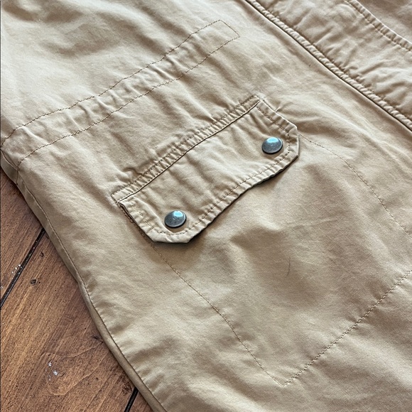 Forever 21 Tan Utility Jacket with Faux Fur Hood - Picture 5 of 16